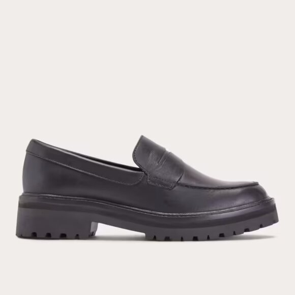Everlane Black Leather Chunky Lug Sole Loafer in Size 8.5 - Worn Once - Picture 3 of 6